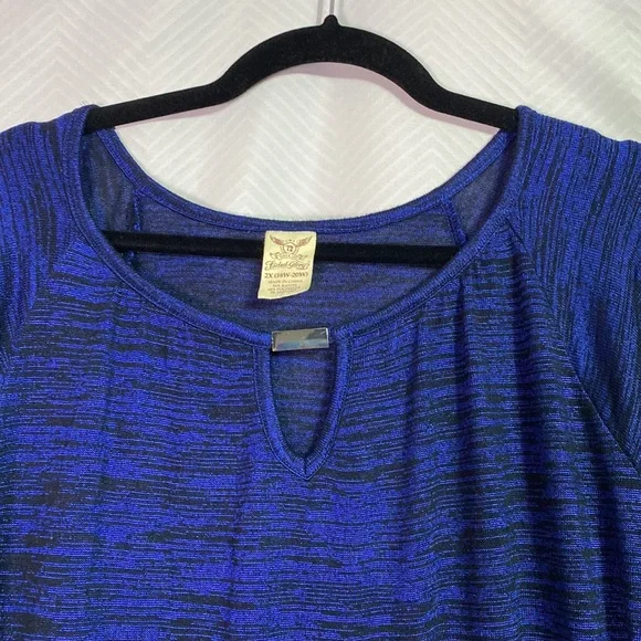 Faded Glory Blue Long Sleeve Women’s Top - Picture 2 of 6